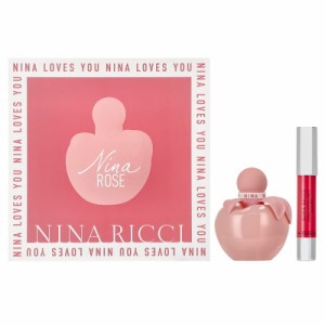 ニナリッチ NINA RICCI ニナ ローズ 2P コフレセット EDT50ml＋リップスティック 【香水】【在庫あり】【送料無料】