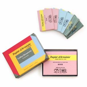 パピエダルメニイ PAPIER D'ARMENIE トリプル スターターボックス 6冊（トラディショナル・アルメニイ・ローズ 各2冊） 紙のお香 【在庫