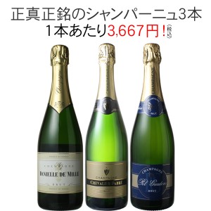 【送料無料】第39弾  ワインセット シャンパン 3本 セット シャンパン製法 瓶内二次発酵 