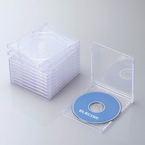 ELECOM  エレコム Blu-ray/DVD/CDプラケース CCDJSCN10CR (2358847)