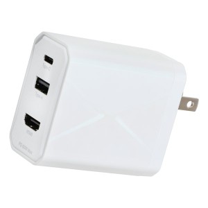 GREEN HOUSE  グリーンハウス マルチドック充電器Type-C/A/HDMI 60W Type-Cケーブル付き ホワイト GH-ACU3PA-WH (2585433)  送料無料