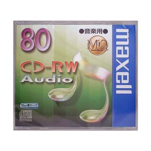 maxell  マクセル CD-RW音楽用1枚 CDRWA80MQ.1TP (0110771)