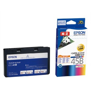 EPSON  エプソン インクカートリッジ（大容量） ICCL45B ４色一体タイプ ICCL45B (2138093)