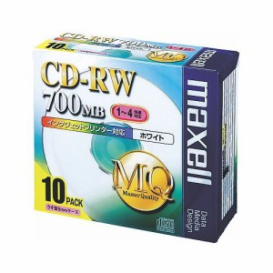 maxell  マクセル CD-RW/4倍速/10枚/プリンタブル CDRW80PWS1P10S (2145926)
