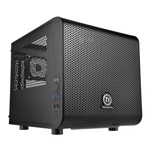 Thermaltake  サーマルテイク Core V1コンパクトミニケース Mini-ITX CA-1B8-00S1WN-00 (2368218)  代引不可 送料無料