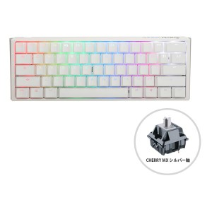 Ducky ダッキー One 3 Mini 60% keyboard Classic Pure White silver ONE3CSPWSFSV (2548085)  代引不可 送料無料