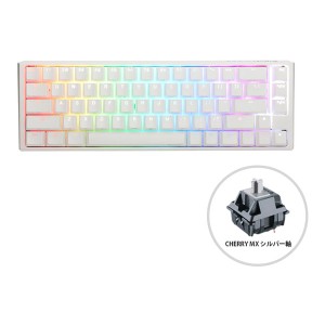 Ducky ダッキー One 3 SF 65% keyboard Classic Pure White silver ONE3CSPWMINISV (2548084)  代引不可