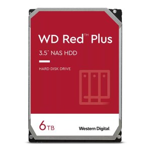 Western Digital  ウエスタンデジタル WD 6TB HDD Red Plus NAS ハードディスクドライブ 3.5 WD60EFPX (2555373)  送料無料