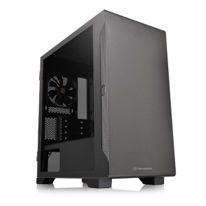 Thermaltake  サーマルテイク ミニタワーPCケース S100 TG スイングドアパネル採用 CA-1Q9-00S1WN-00 (2573931)  代引不可 送料無料