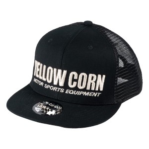 YeLLOW CORN  イエローコーン YC-014 Free メッシュキャップ 帽子 フリーサイズ ブラック YC-014BK (2560630)  送料無料