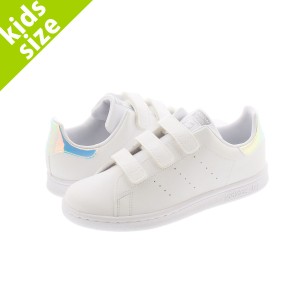 【キッズサイズ】【17.0〜21.5cm】 adidas STAN SMITH CF C アディダス スタンスミス CF C FTWR WHITE/FTWR WHITE/SILVER METALLIC fx753