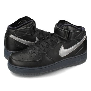 NIKE AIR FORCE 1 MID PREMIUM 【BLACK METALLIC SILVER】 ナイキ エアフォース 1 ミッド プレミアム  海外限定 日本未発売モデル メンズ