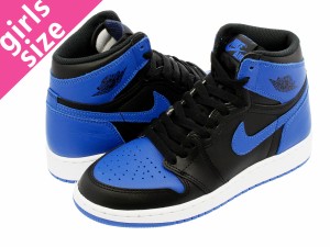 スニーカー レディース ナイキ エア ジョーダン 1 レトロ ハイ OG GS NIKE AIR JORDAN 1 RETRO HIGH OG GS ROYAL BLACK/ROYAL/WHITE