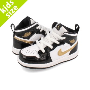 NIKE AIR JORDAN 1 MID  SE TD BLACK/METALLIC GOLD/WHITE