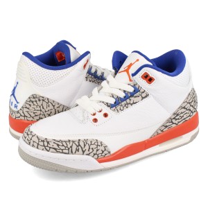 NIKE AIR JORDAN 3 RETRO GS WHITE/OLD ROYAL/UNIVERSITY ORANGE/TECH GREY 【KNICKS】 