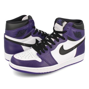 スニーカー メンズ ナイキ エア ジョーダン 1 レトロ ハイ OG NIKE AIR JORDAN 1 RETRO HIGH OG PURPLE/BLACK/WHITE 555088-500