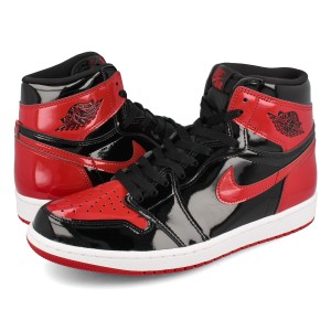 NIKE AIR JORDAN 1 RETRO HIGH OG BLACK/WHITE/VARSITY RED 【BRED PATENT】