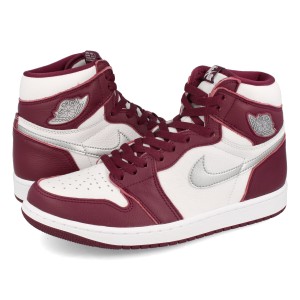 NIKE AIR JORDAN 1 RETRO HIGH OG BORDEAUX/WHITE/METALLIC SILVER