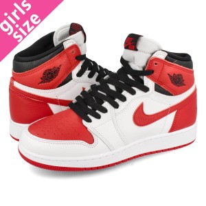 NIKE AIR JORDAN 1 RETRO HIGH OG GS WHITE/UNIVERSITY RED/BLACK 【HERITAGE】