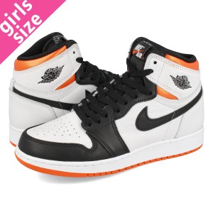 NIKE AIR JORDAN 1 RETRO HIGH OG GS WHITE/ELECTRO ORANGE/BLACK