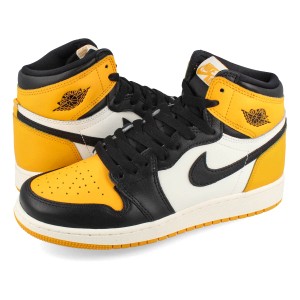 NIKE AIR JORDAN 1 RETRO HIGH OG GS BLACK/TAXI/WHITE 【YELLOW TOE】