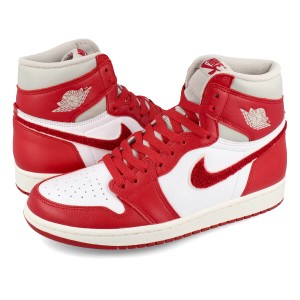 NIKE WMNS AIR JORDAN 1 RETRO HIGH OG LIGHT IRON ORE/VARSITY RED/SAIL 【NEWSTALGIA】