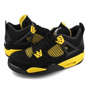 NIKE AIR JORDAN 4 RETRO GS 【THUNDER】 ナイキ エア ジョーダン 4 レトロ GS レディース BLACK/WHITE/TOUR YELLOW ブラック 408452-017