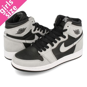 NIKE AIR JORDAN 1 RETRO HIGH OG GS BLACK/LIGHT SMOKE GREY/WHITE 【SHADOW 2.0】