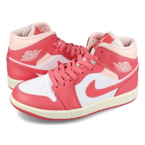 NIKE WMNS AIR JORDAN 1 MID ナイキ ウィメンズ エア ジョーダン 1 ミッド レディース スニーカー ミッドカット WHITE/SEA CORAL/ATMOSPH