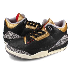 NIKE WMNS AIR JORDAN 3 RETRO ナイキ ウィメンズ エア ジョーダン 3 レトロ レディース BLACK/FIRE RED/METALLIC GOLD/CEMENT GREY ブラ