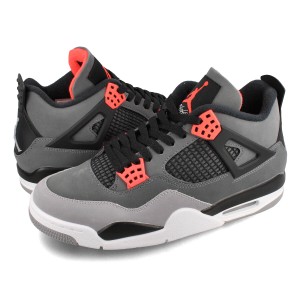 NIKE AIR JORDAN 4 RETRO ナイキ エア ジョーダン 4 レトロ メンズ ローカット DARK GREY/INFRARED 23/BLACK/CEMENT GREY グレー レッド 