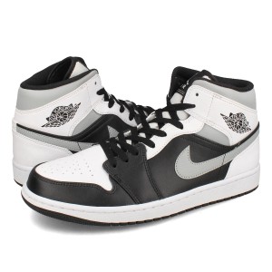 NIKE AIR JORDAN 1 MID 【WHITE SHADOW】 ナイキ エア ジョーダン 1 ミッド メンズ BLACK/WHITE/LT SMOKE GREY ブラック 554724-073