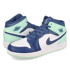 NIKE AIR JORDAN 1 MID GS ナイキ エア ジョーダン 1 ミッド GS レディース MYSTIC NAVY/MINT FOAM/WHITE ネイビー 554725-413