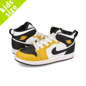 NIKE AIR JORDAN 1 MID PS ナイキ エア ジョーダン 1 ミッド PS 子ども YELLOW OCHRE/BLACK/WHITE イエロー DQ8424-701