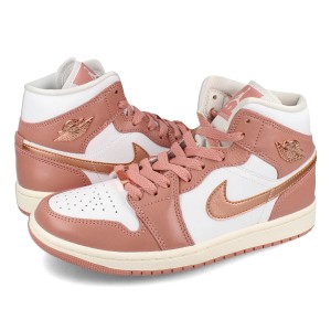 NIKE WMNS AIR JORDAN 1 MID SE ナイキ ウィメンズ エア ジョーダン 1 ミッド SE レディース RED STARDUST/METALLIC COPPER ピンク FB989