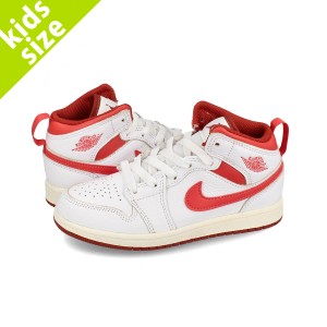 NIKE AIR JORDAN 1 MID PS ナイキ エア ジョーダン 1 ミッド PS 海外限定 日本未発売モデル キッズ 子ども WHITE/DUNE RED/SAIL/LOBSTER 