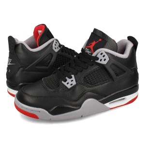 NIKE AIR JORDAN 4 RETRO GS 【BRED REIMAGINED】 ナイキ エア ジョーダン 4 レトロ GS レディース BLACK/CEMENT GREY/SUMMIT WHITE/FIRE