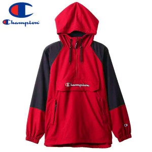 CHAMPION ANORAK PARKA 【ACTION STYLE】 チャンピオン アクションスタイル アノラック パーカー DEEP RED c3-r603-950