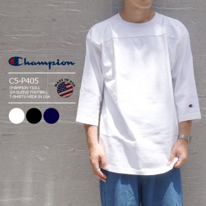 CHAMPION T1011 3/4 SLEEVE FOOTBALL T-SHIRTS C5-P405 【MADE IN USA】【追跡可能メール便・日時指定不可】