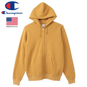 CHAMPION FZ HOODED SWEATSHIRT 【MADE IN U.S.A.】 チャンピオン フルジップスウェットパーカー 9oz AUTUMN CAMEL c5-q101-516