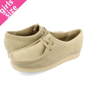 CLARKS WALLABEE W's クラークス ワラビー ウィメンズ レディース カジュアル シューズ モカシン ブーツ MAPLE SUEDE ベージュ スエード 