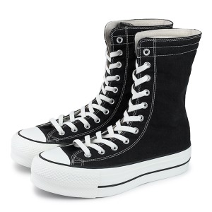 CONVERSE ALL STAR (R) LIFTED KNEE-HI コンバース オールスター (R) リフテッド ニーハイ メンズ レディース BLACK ブラック 31310210