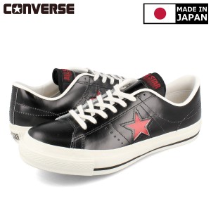 CONVERSE ONE STAR J コンバース ワンスター J メンズ レディース BLACK/RED ブラック 35200580