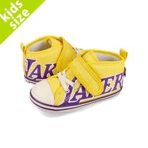 CONVERSE BABY ALL STAR N NBA V-1 コンバース ベビー オールスター N NBA V-1 ベビー 子ども LOS ANGELES LAKERS レイカーズ イエロー 3