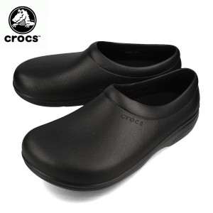 CROCS ON THE CLOCK WORK SLIPON クロックス オン ザ クロック ワーク スリップオン サンダル シューズ メンズ レディース BLACK 205073