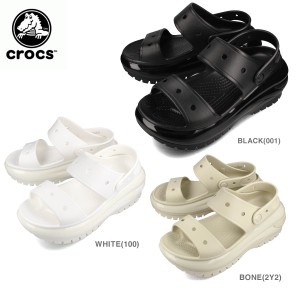 CROCS MEGA CRUSH SANDAL クロックス メガ クラッシュ サンダル シューズ メンズ レディース BLACK WHITE BONE 3色展開 207989