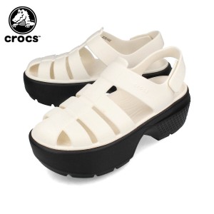 CROCS STOMP FISHERMAN SANDAL クロックス ストンプ フィッシャーマン サンダル メンズ レディース CHALK ホワイト 209938-0WV