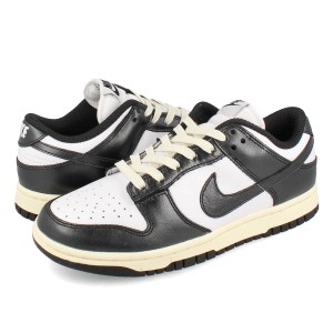 NIKE WMNS DUNK LOW PRM 【VINTAGE PANDA】 ナイキ ウィメンズ ダンク ロー PRM レディース WHITE/BLACK/COCONUT MILK ブラック FQ8899-1