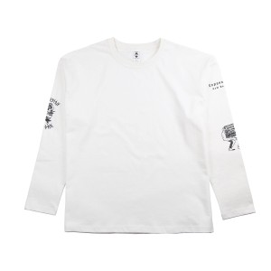 EXPANSION MAKHNO DIMA L/SLEEVE TEE SHIRTS エクスパンション マフノ ディマ ロングスリーブ Tシャツ メンズ レディース WHITE ホワイト