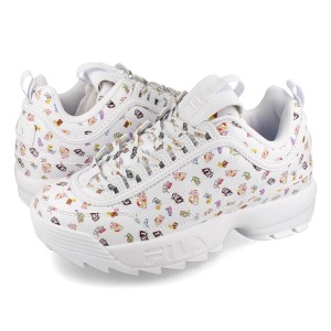 FILA DISRUPTOR II MULTI GRAPHIC フィラ ディスラプター 2 マルチ グラフィック レディース スニーカー ローカット WHITE/MULTI PATTERN